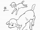 Preschool Farm Animal Coloring Pages Farm Animal Coloring Page Running Lambs