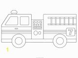 Preschool Fire Truck Coloring Page Fire Engine Template for the Boy Pinterest