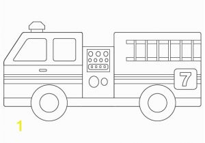 Preschool Fire Truck Coloring Page Fire Engine Template for the Boy Pinterest