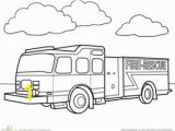 Preschool Fire Truck Coloring Page Fire Truck Worksheet