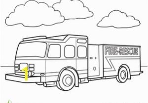 Preschool Fire Truck Coloring Page Fire Truck Worksheet