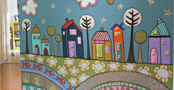 Preschool Murals for Walls More Fence Mural Ideas Back Yard