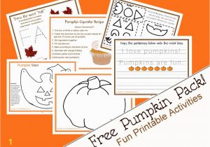 Preschool Pumpkin Coloring Pages Pumpkin Activity Pack
