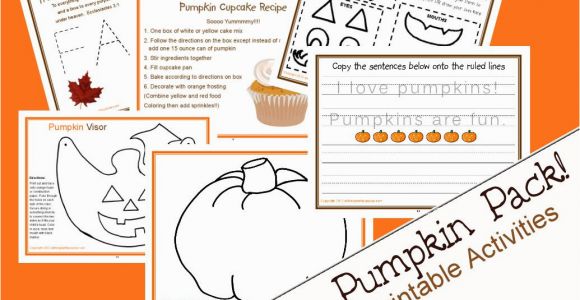 Preschool Pumpkin Coloring Pages Pumpkin Activity Pack