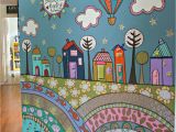 Preschool Wall Murals More Fence Mural Ideas Back Yard