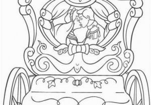 Princess Carriage Coloring Page Cinderella S Wedding Cart Coloring Page