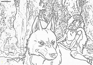 Princess Mononoke Coloring Pages Advice Princess Mononoke Coloring Pages Princesse Page for Girls New