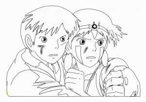 Princess Mononoke Coloring Pages Princess Mononoke Coloring Pages 1400