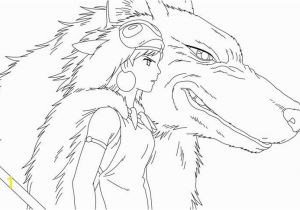 Princess Mononoke Coloring Pages Princess Mononoke Coloring Pages