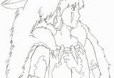 Princess Mononoke Coloring Pages Princess Mononoke San Coloring Page