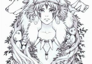 Princess Mononoke Coloring Pages Reliable Princess Mononoke Coloring Pages by Midorisa Deviantart