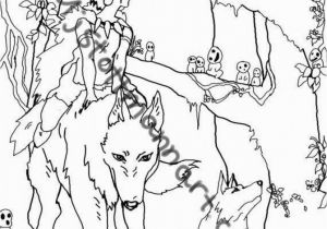 Princess Mononoke Coloring Pages the Amazing In Addition to attractive Princess Mononoke Coloring