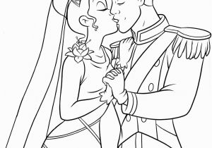 Princess Tiana and Prince Naveen Coloring Pages Tiana & Prince Naveen Novios