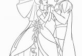 Princess Tiana and Prince Naveen Coloring Pages Tiana and Naveen Coloring Pages