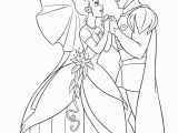 Princess Tiana and Prince Naveen Coloring Pages Tiana and Naveen Coloring Pages