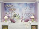 Princess Tiana Wall Mural Princess & Frog Chair Rail Prepasted Mural Wallpaper Mural at