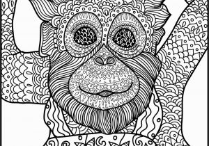 Print Off Coloring Pages for Adults Animal Coloring Page Monkey Printable Adult Coloring Page