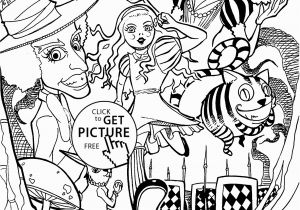 Printable Alice In Wonderland Coloring Pages Alice In Wonderland Coloring Pages Movie for Kids