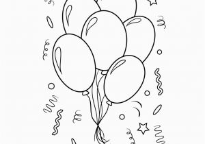 Printable Balloon Coloring Pages Coloring Page for Kids Birthday Balloons Coloring Page