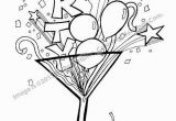 Printable Balloon Coloring Pages It S Party Time Fun Balloon Confetti and Streamer Filled