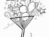 Printable Balloon Coloring Pages It S Party Time Fun Balloon Confetti and Streamer Filled