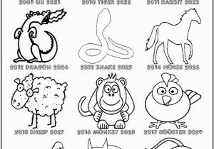 Printable Chinese New Year Coloring Pages Chinese Zodiac Coloring Pages Coloring Home