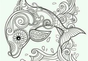 Printable Coloring Pages Dolphin Coloring Detailed