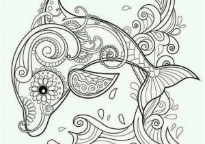 Printable Coloring Pages Dolphin Coloring Detailed
