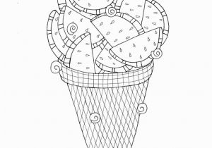 Printable Coloring Pages Ice Cream Ice Cream Coloring Pages Water Melon Ice Cream Coloring Page