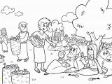 Printable Coloring Pages Of Jesus Feeding the 5000 Feeding the Five Thousand Coloring Pages Free Coloring Library