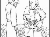 Printable Coloring Pages Of Jesus Feeding the 5000 Jesus Feeds the 5000 Coloring Page Multiplication Of