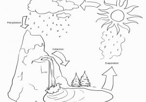 Printable Coloring Pages Of the Water Cycle Activities Water Cycle Coloring Page