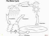 Printable Coloring Pages Of the Water Cycle Simple Water Cycle Coloring Page