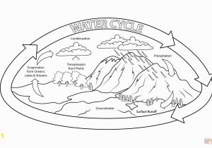 Printable Coloring Pages Of the Water Cycle Water Cycle Coloring Page