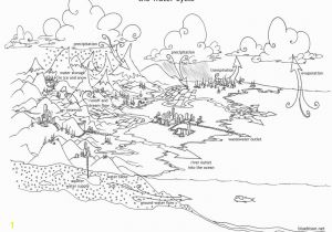 Printable Coloring Pages Of the Water Cycle Water Cycle for Kids Coloring Page Coloring Home