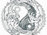 Printable Coloring Pages Yin Yang Dragon Coloring Pages for Adults Best Coloring Pages for Kids