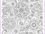 Printable Complex Coloring Pages Pdf Ð¡oloring Page Doodle Flowers Printable Zen Doodle Pdf Zentangle