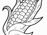 Printable Corn On the Cob Coloring Pages Printable Corn Picture to and Color