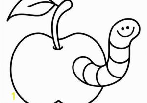 Printable Cornucopia Coloring Page Ausmalbild Tiere Kostenlose Malvorlage Wurm Im Apfel