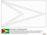 Printable Country Flags Coloring Pages Guyana Flag Coloring Page