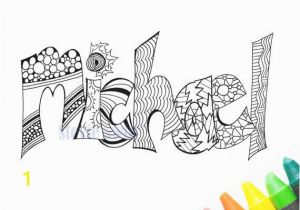 Printable Custom Name Coloring Pages Instant Download – Print and Color Your Name Michael