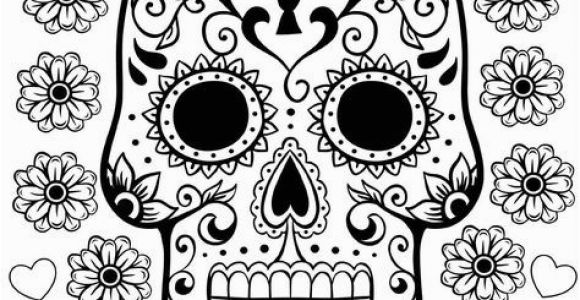 Printable Day Of the Dead Coloring Pages Free Printable Day Of the Dead Coloring Pages