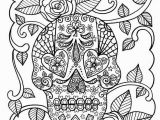 Printable Day Of the Dead Coloring Pages Sugar Skull Coloring Page