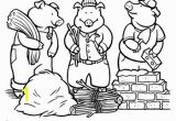 Printable Fairy Tale Coloring Pages Color the Three Little Pigs