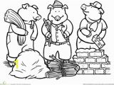 Printable Fairy Tale Coloring Pages Color the Three Little Pigs