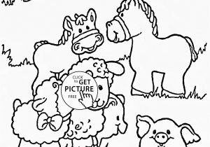 Printable Farm Animals Coloring Pages Funny Farm Animals Coloring Page for Kids Animal Coloring