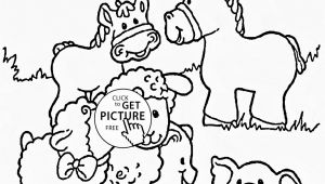 Printable Farm Coloring Pages Funny Farm Animals Coloring Page for Kids Animal Coloring