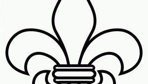 Printable Fleur De Lis Coloring Pages Fleur De Lis Coloring Page Coloring Home