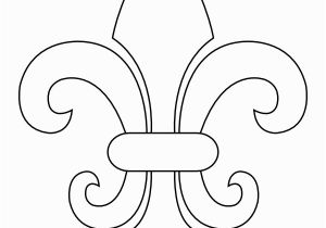 Printable Fleur De Lis Coloring Pages Printable Fleur De Lis Coloring Page