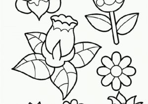 Printable Flower Coloring Pages for Kids Printable Spring Flower Coloring Pages Coloring Home